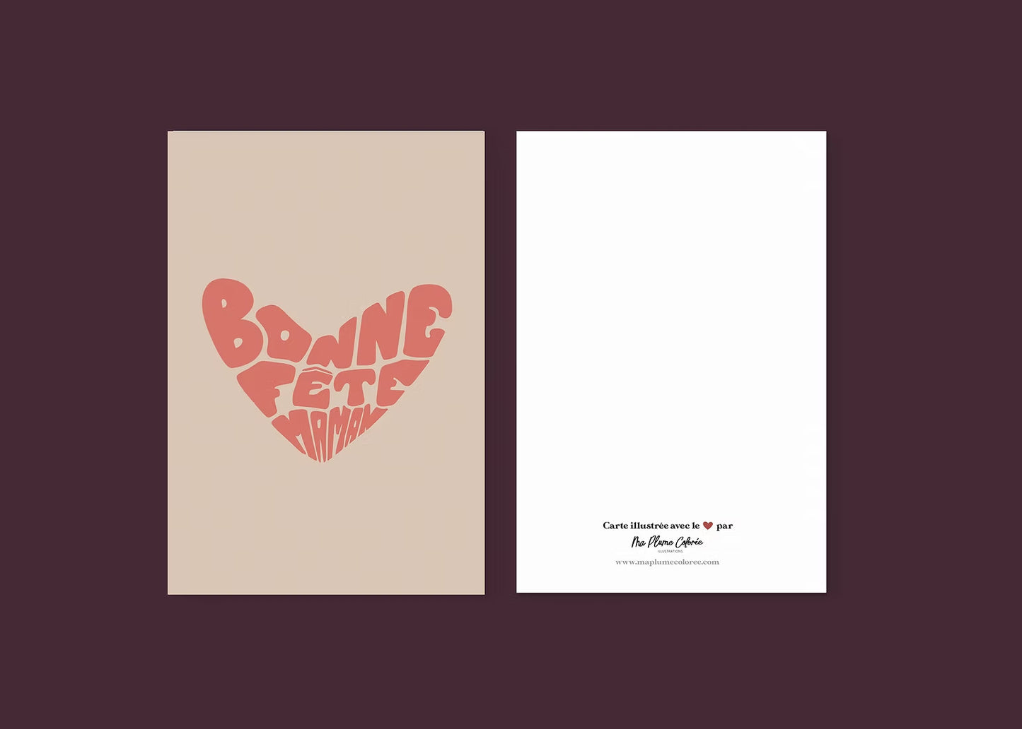 Carte "Bonne fête maman"