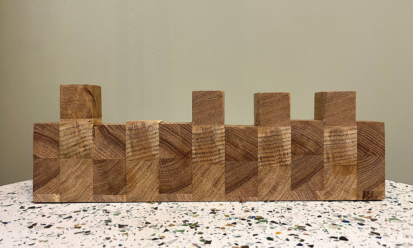 Bougeoirs en bois recyclé des Hauts-de-France (4 variantes disponibles)