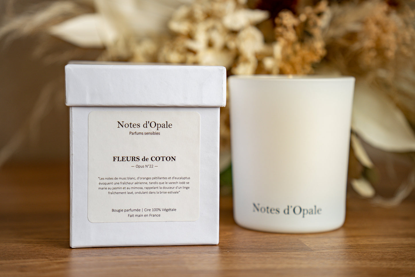 Bougie parfumée et sérigraphiée - 65h de combustion - 180g