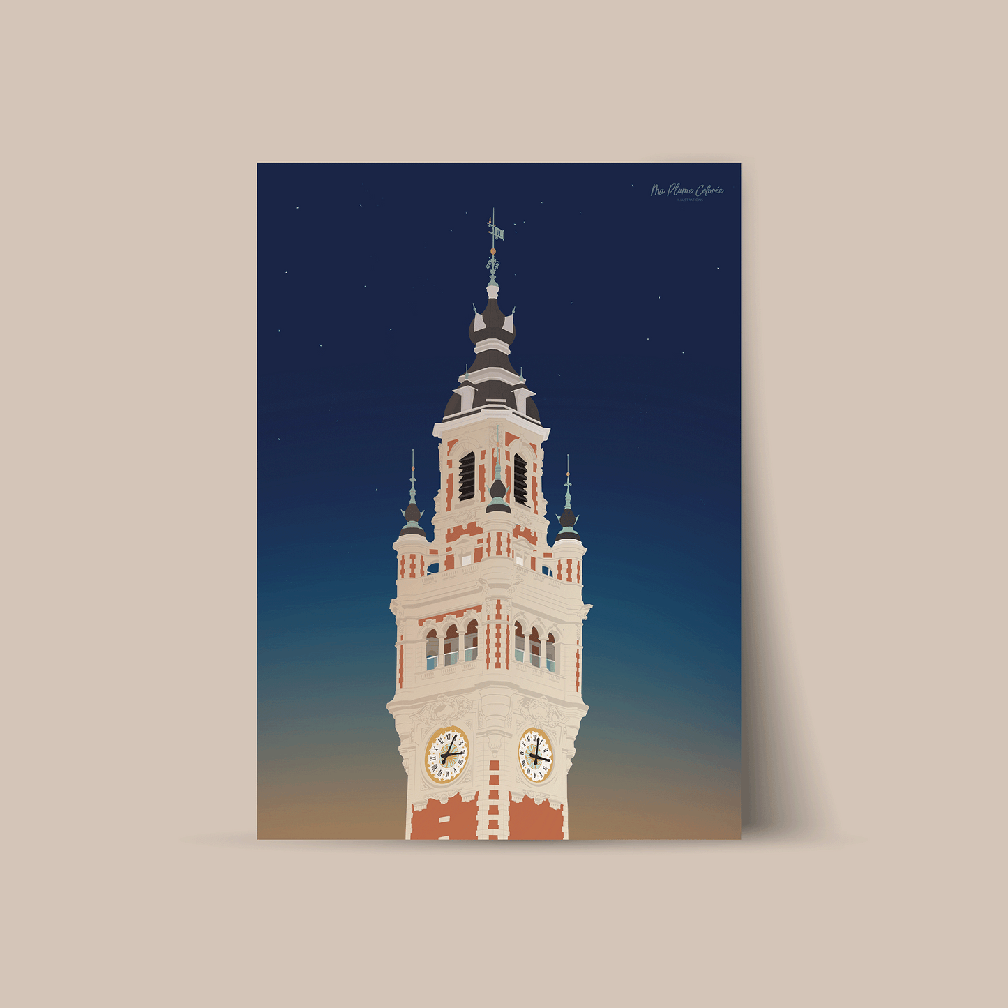 Affiche "Dernières lueurs sur le beffroi"