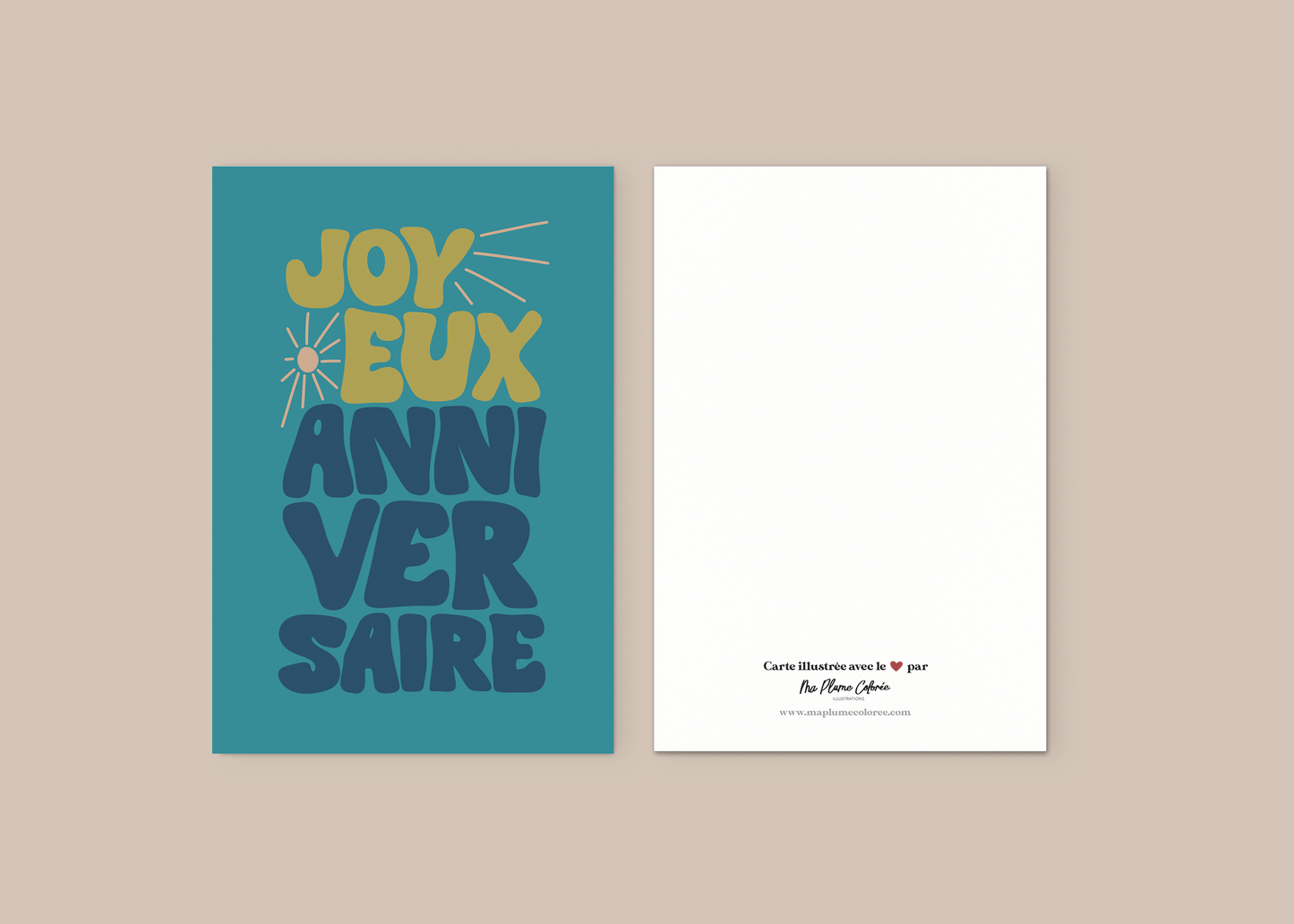 Carte "Joyeux anniversaire" - nouvelle collection