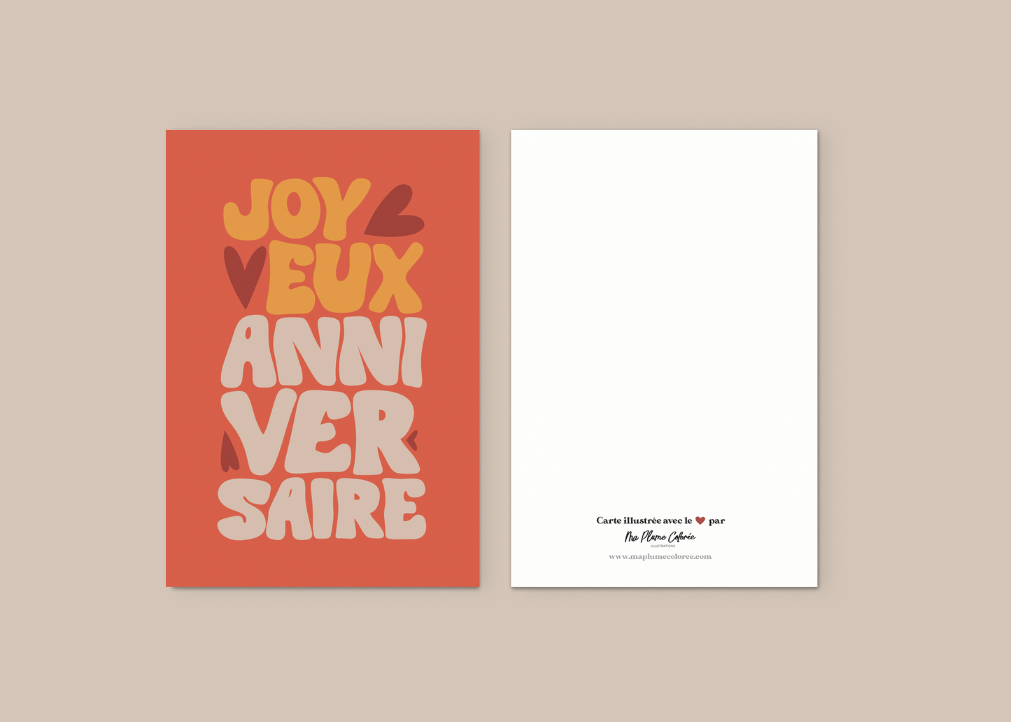 Carte "Joyeux anniversaire" - nouvelle collection