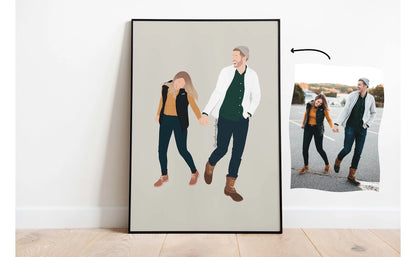 Illustration personnalisée au format A4 - Numérique ou Imprimée