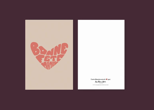 Carte "Bonne fête maman"