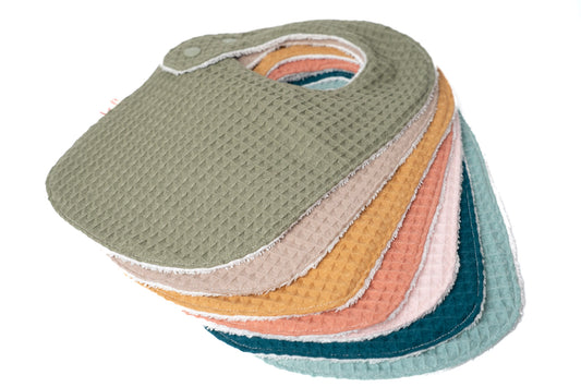 Lot de 7 bavoirs en coton Oeko-Tex®