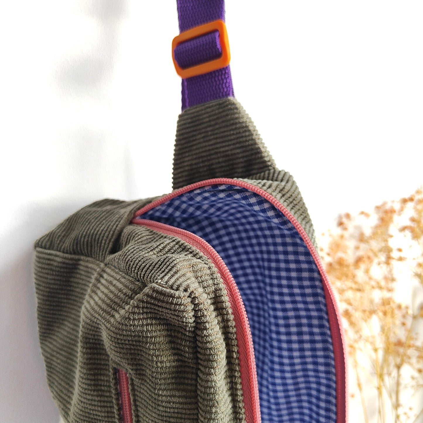 Sac Banane rectangulaire velours (4 coloris)