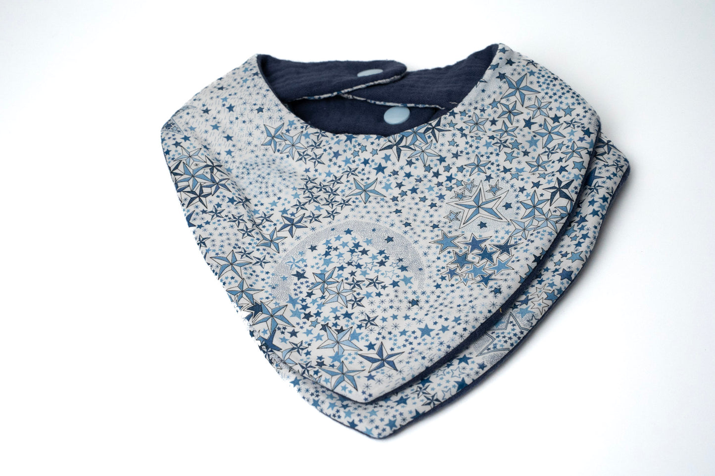 Bavoir bandana bébé – Réversible en Oeko-Tex®