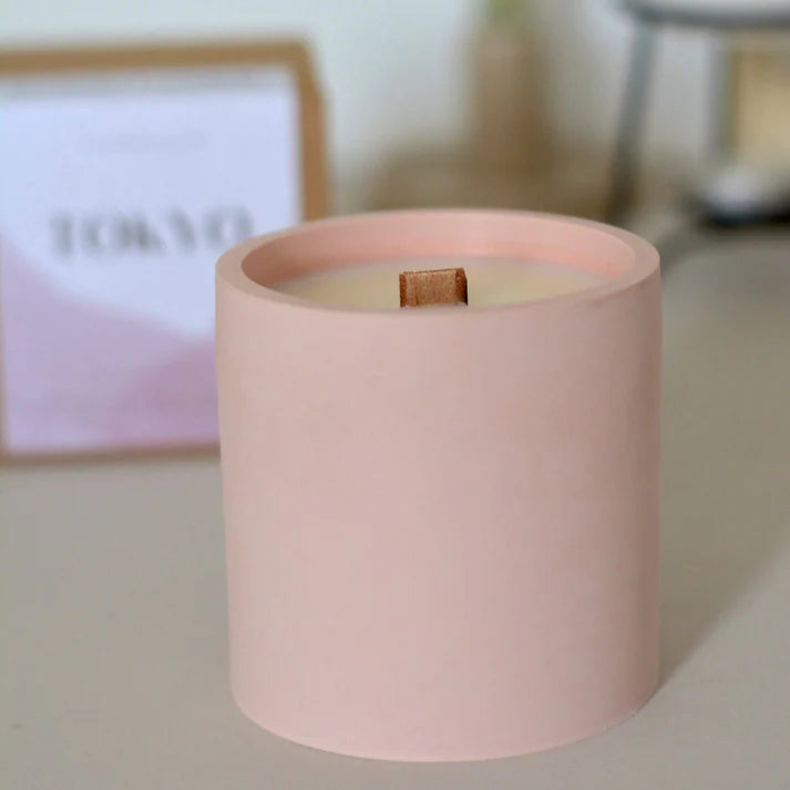 Bougie parfumée artisanale faite-main naturelle Tokyo fleur de cerisier 