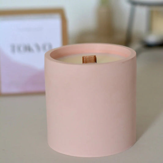 Bougie parfumée artisanale faite-main naturelle Tokyo fleur de cerisier 