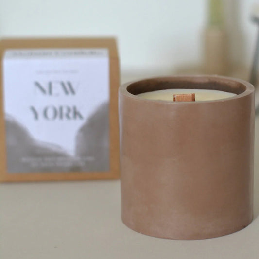 Bougie New York artisanale faite main au cookie et chocolat