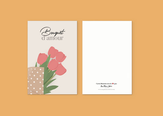 Carte "Bouquet d'amour"