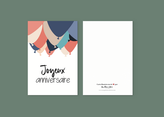 Carte "Joyeux anniversaire"