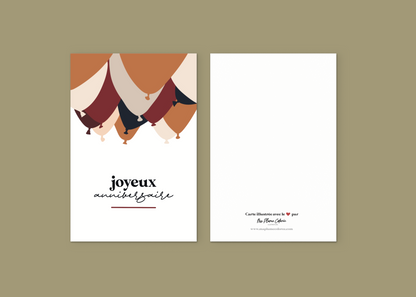 Carte "Joyeux anniversaire"