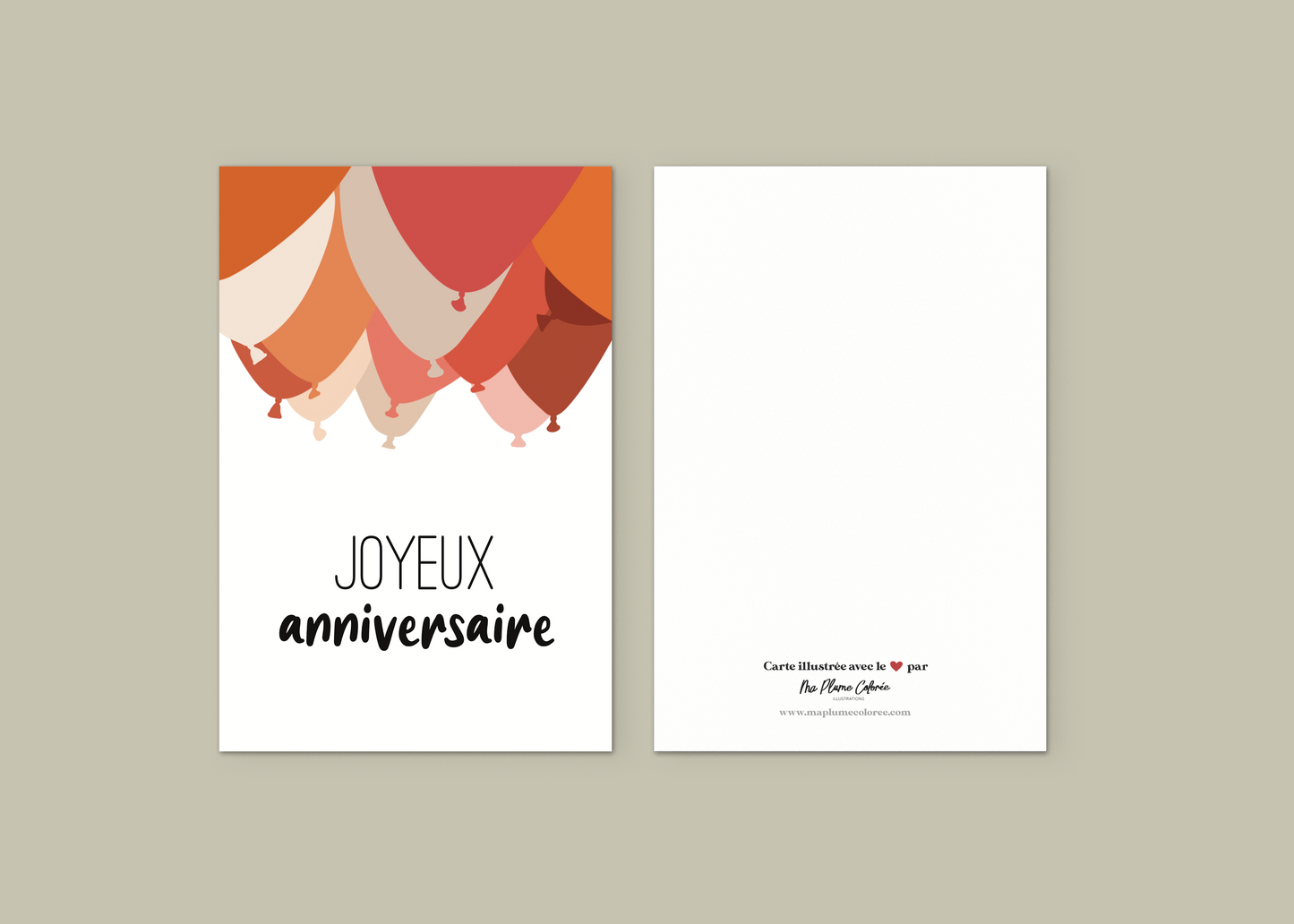 Carte "Joyeux anniversaire"
