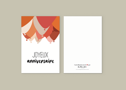 Carte "Joyeux anniversaire"