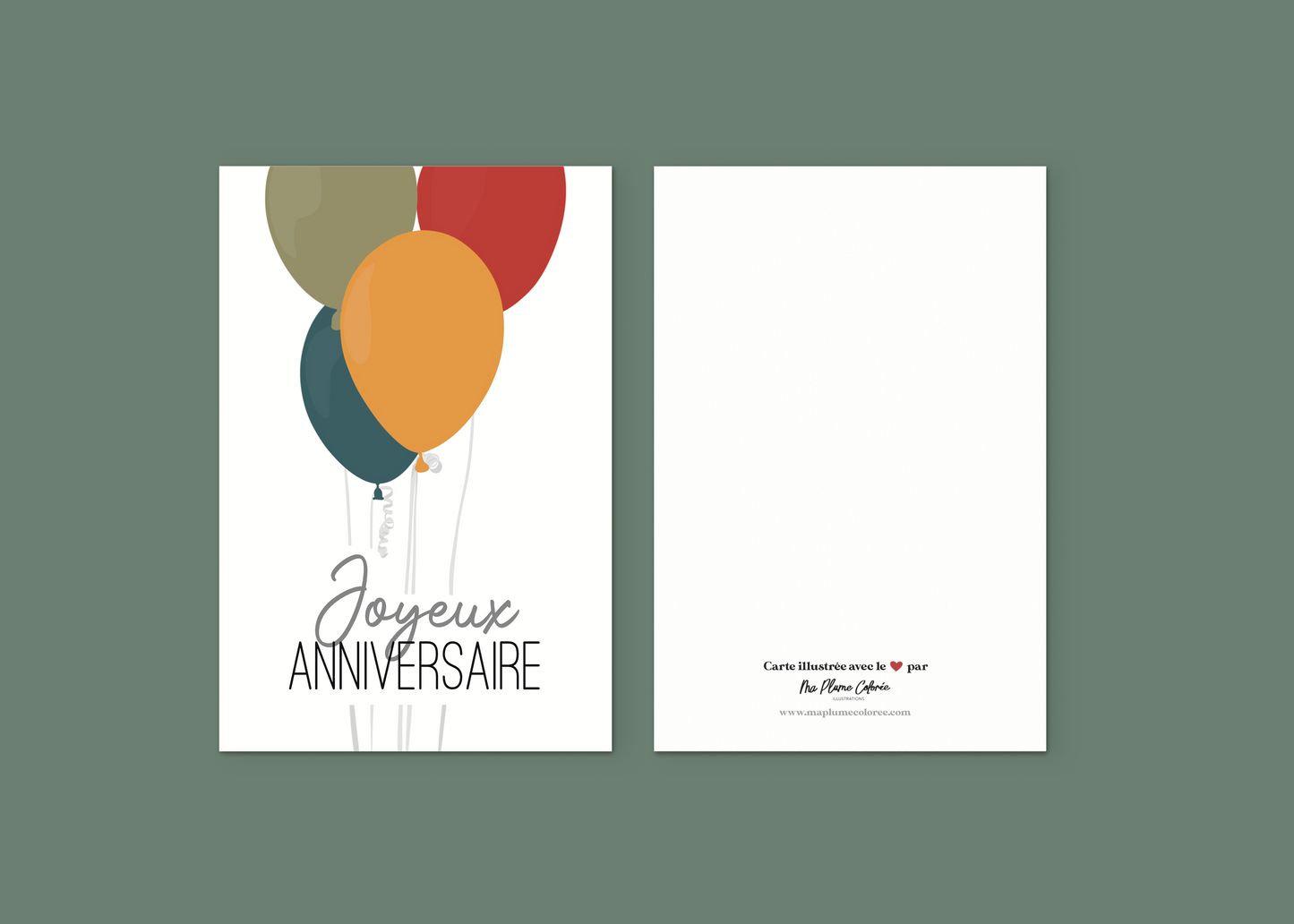 Carte "Joyeux anniversaire"
