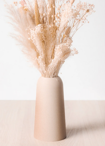 Vase "Pure" en bois recyclé pour fleurs séchées