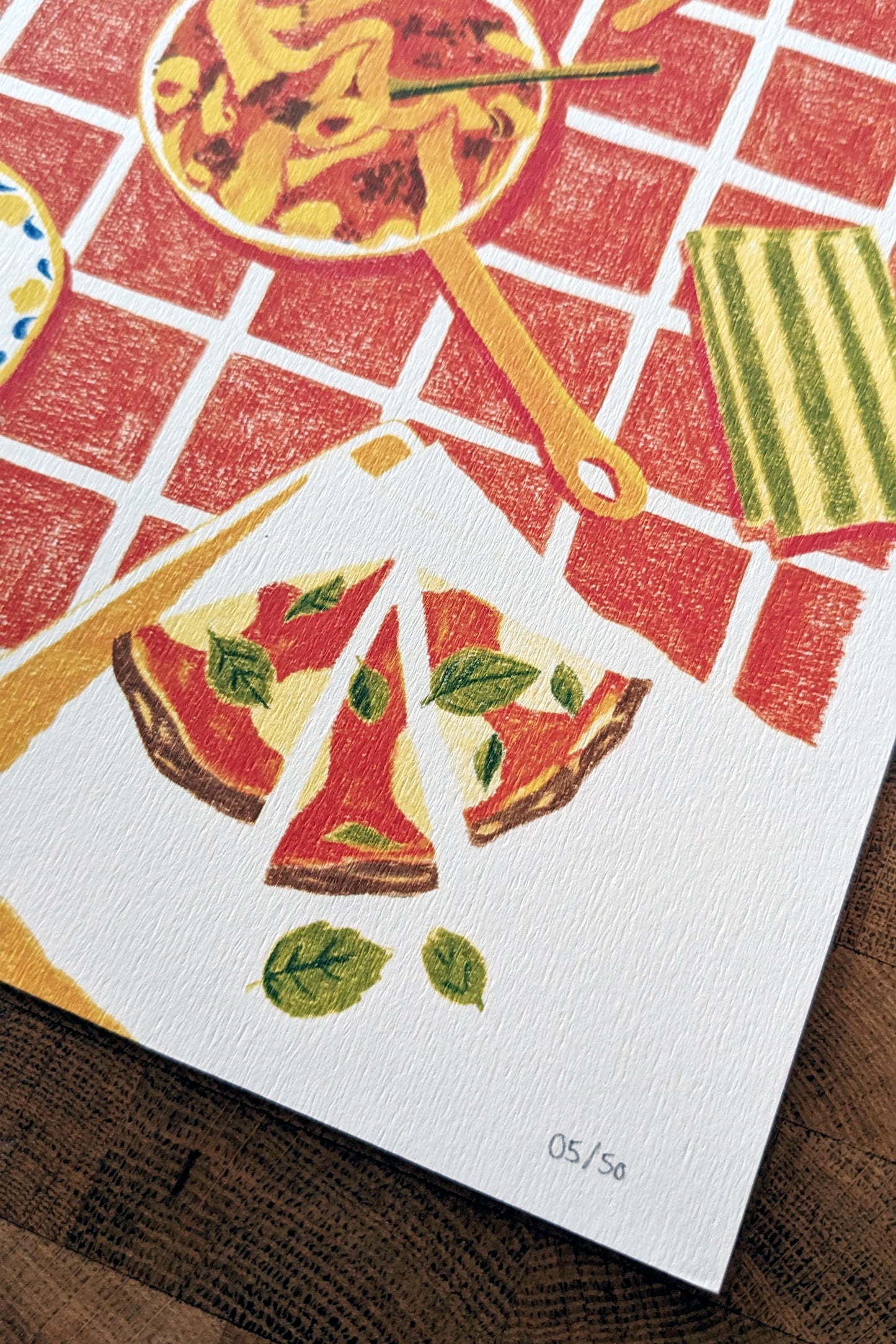 Affiche Cuisine Italienne – Illustration Gourmande & Authentique