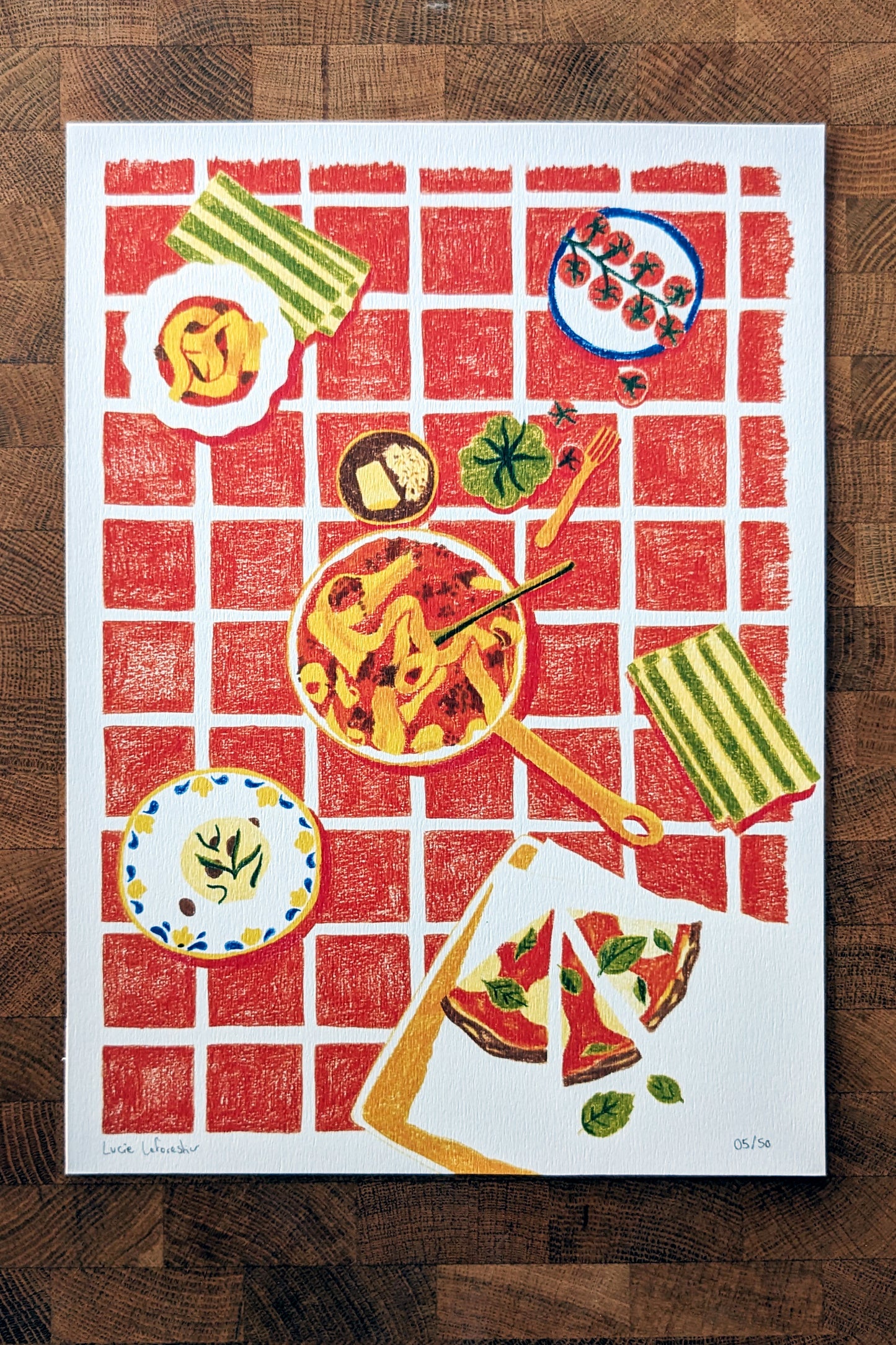 Affiche Cuisine Italienne – Illustration Gourmande & Authentique