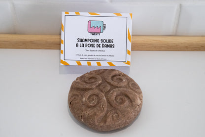 Shampoing solide à la rose de Damas et Shikakaï