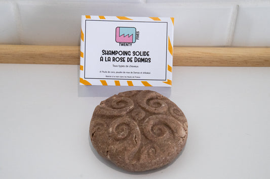 Shampoing solide à la rose de Damas et Shikakaï