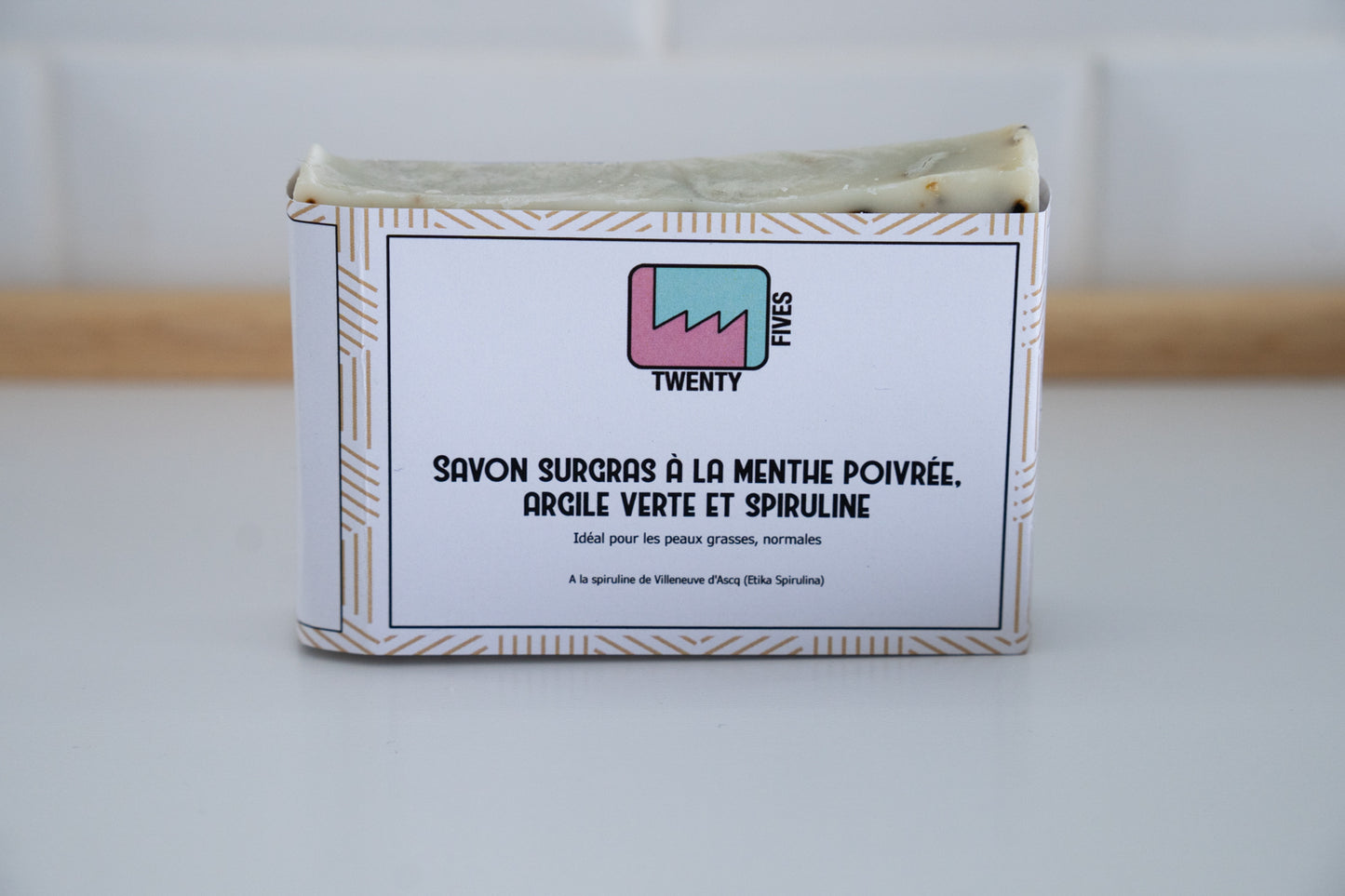 Savon surgras à la Menthe Poivrée, Argile Verte & Spiruline