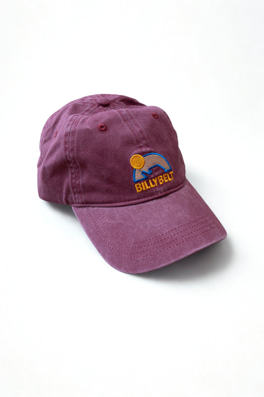 Casquette délavée bordeaux - 100% Coton - Billybelt
