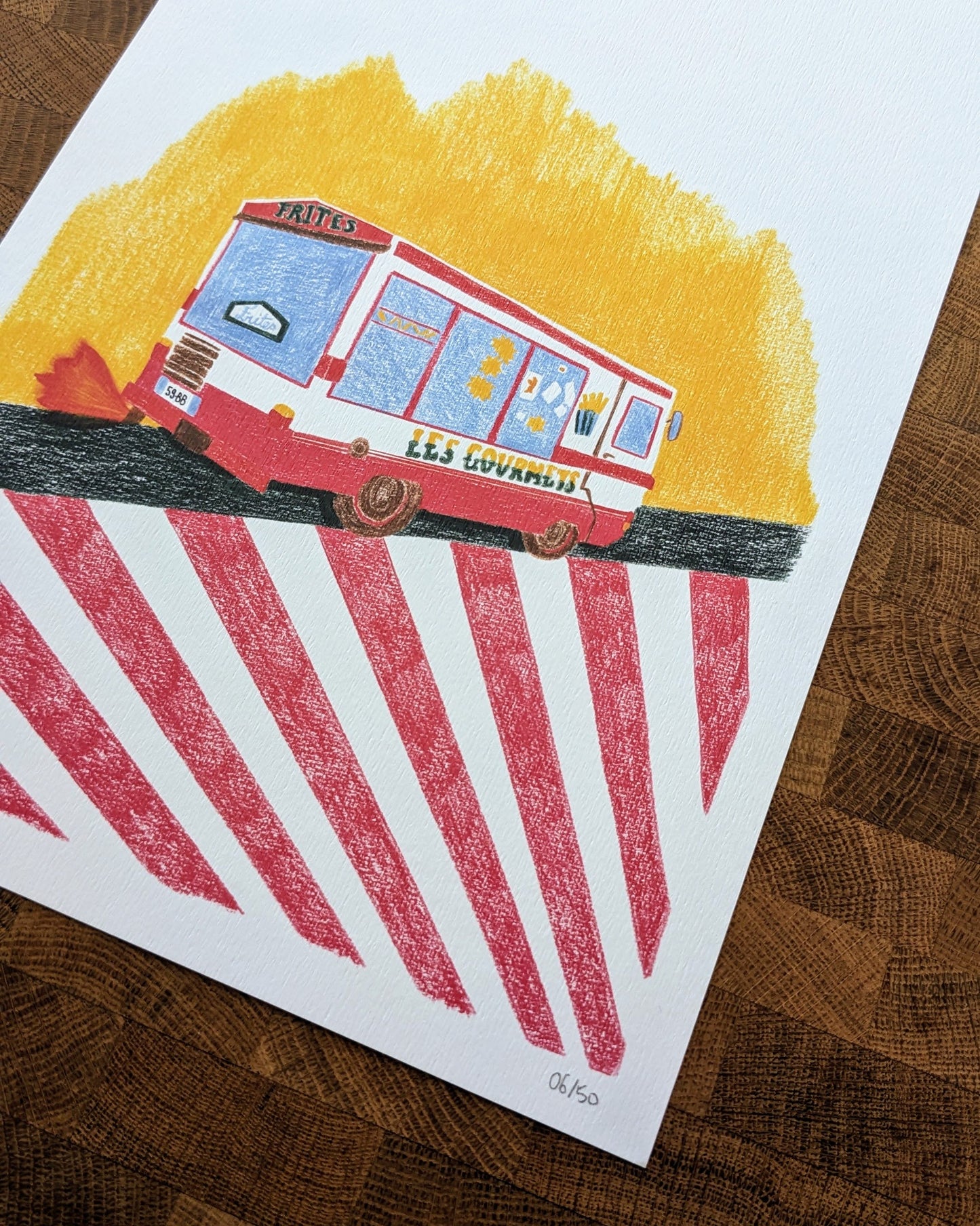 Affiche Friterie Food Truck
