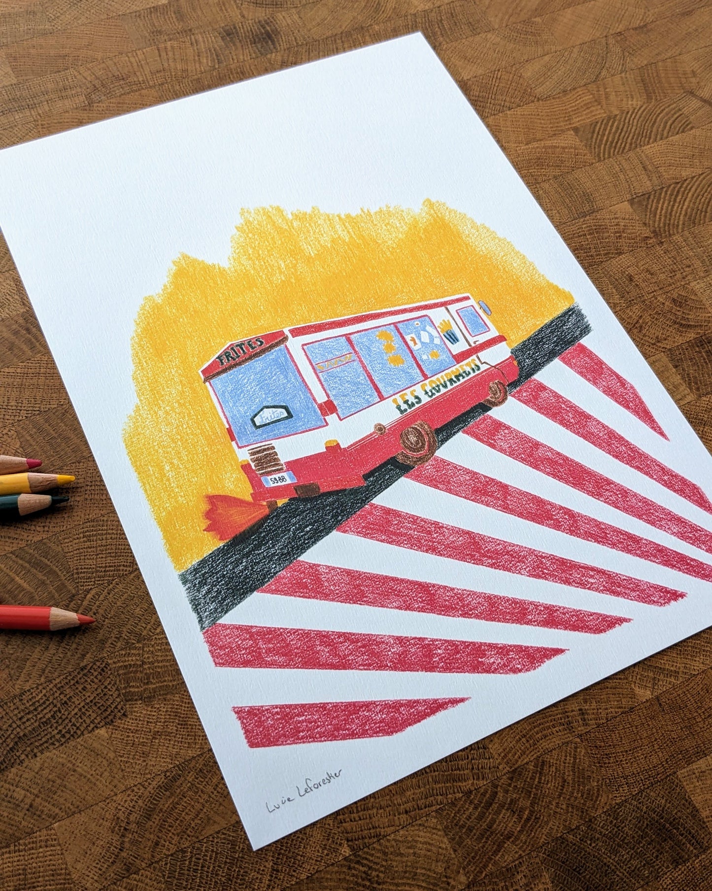 Affiche Friterie Food Truck