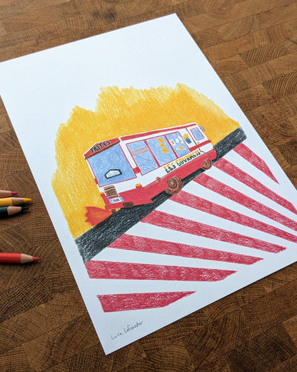 Affiche Friterie Food Truck