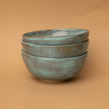 Grand bol céramique apéritif Bleu céladon