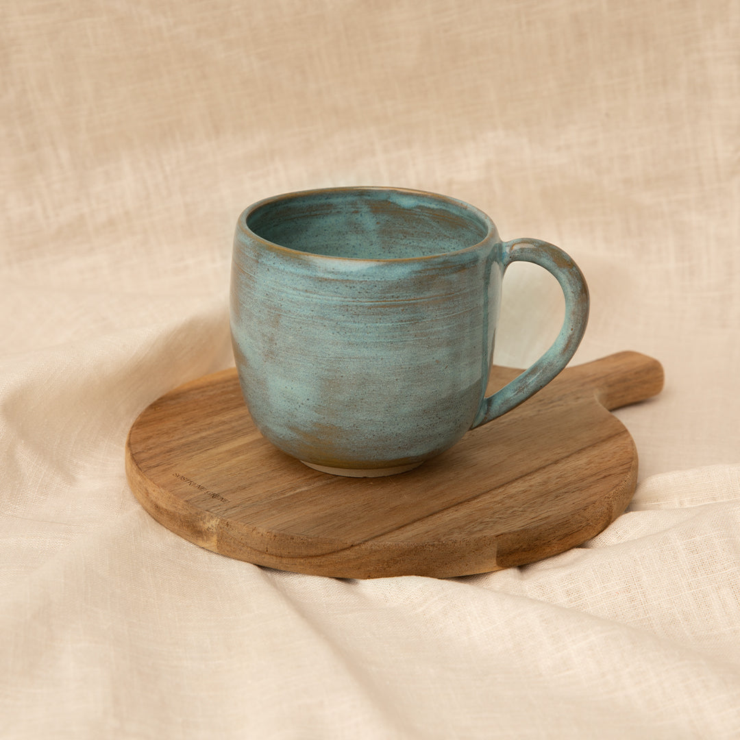 Grand mug bleu Céladon pour vos boissons chaudes
