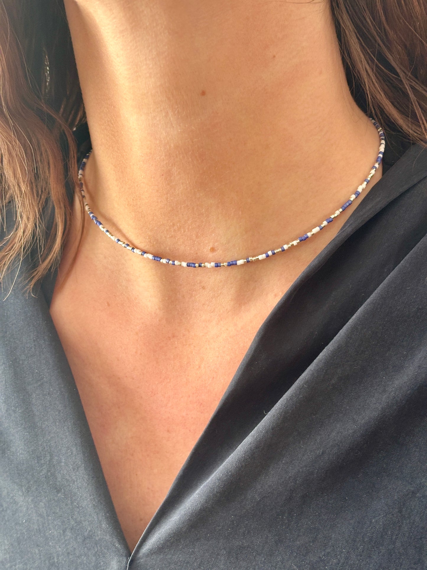 Colliers ronds perlés (4 variantes disponibles)