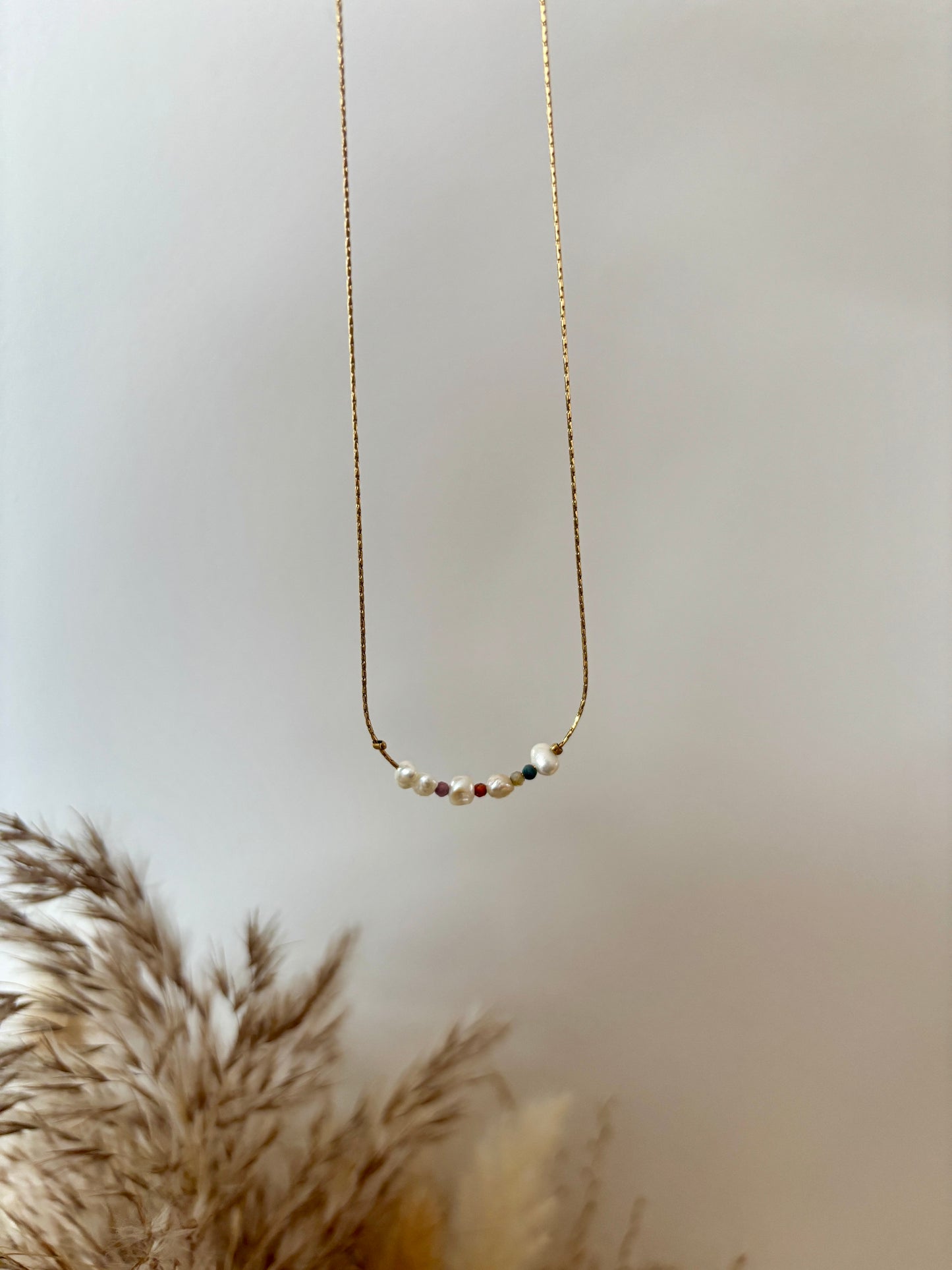 Colliers Serpentine perles d'eau douce (4 modèles disponibles)