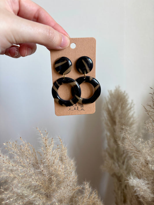 Boucles d'oreilles Jim & Jules - 2 formes disponibles
