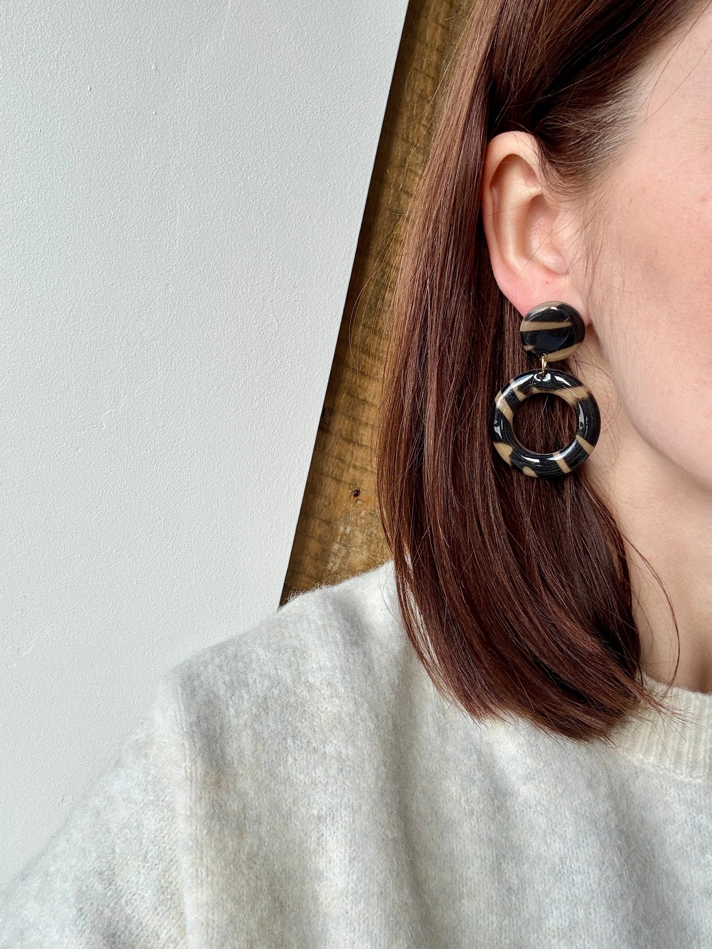 Boucles d'oreilles Jim & Jules - 2 formes disponibles