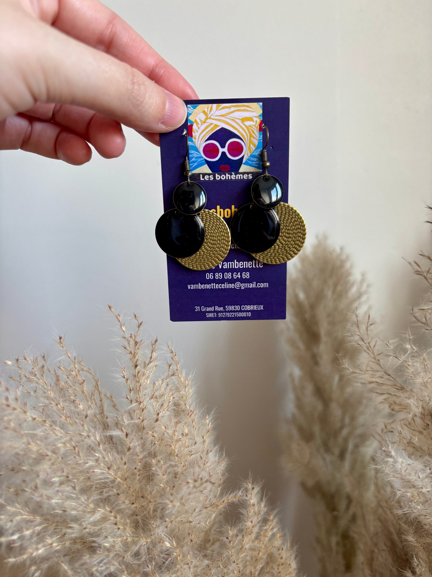 Boucles d'oreilles Emilie - 2 coloris disponibles