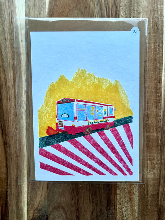 Carte postale Friterie Food Truck