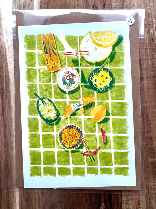 Carte Postale Fortune Festin Chinois