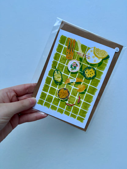 Carte Postale Fortune Festin Chinois