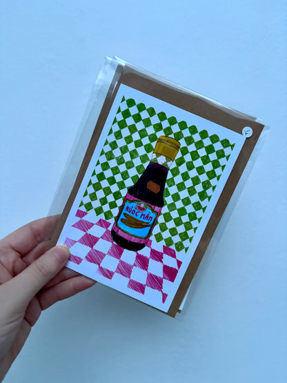 Carte Postale Nuoc-Mâm – Illustration Vintage & Rétro