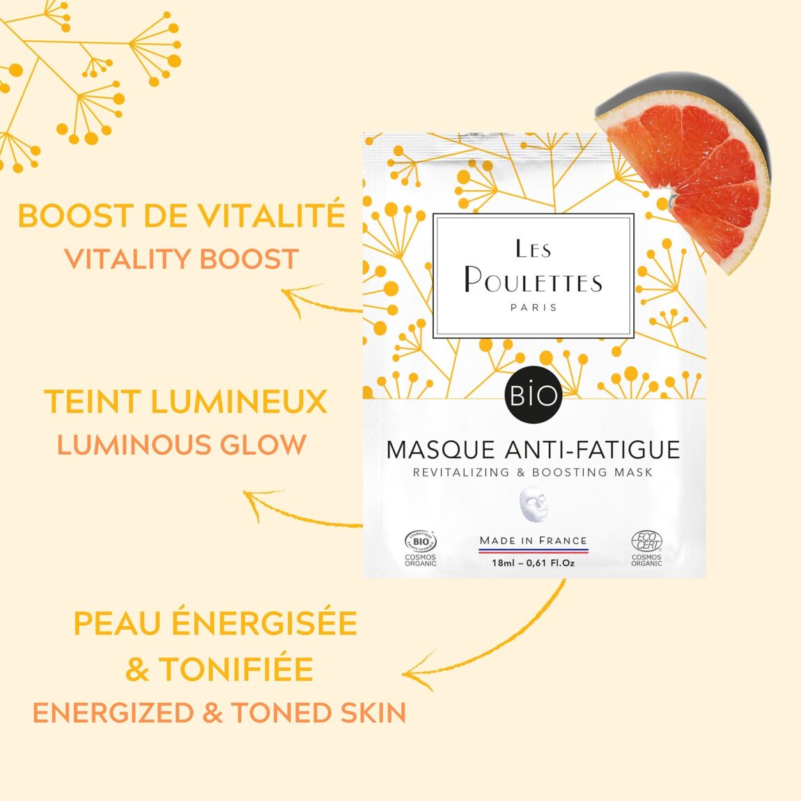 Masque visage anti-fatigue