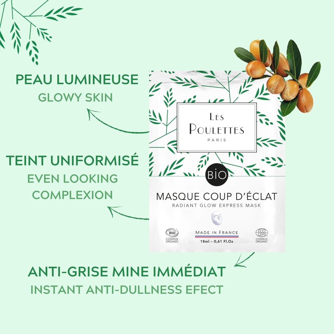 Masque visage coup d'éclat