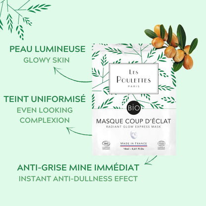 Masque visage coup d'éclat
