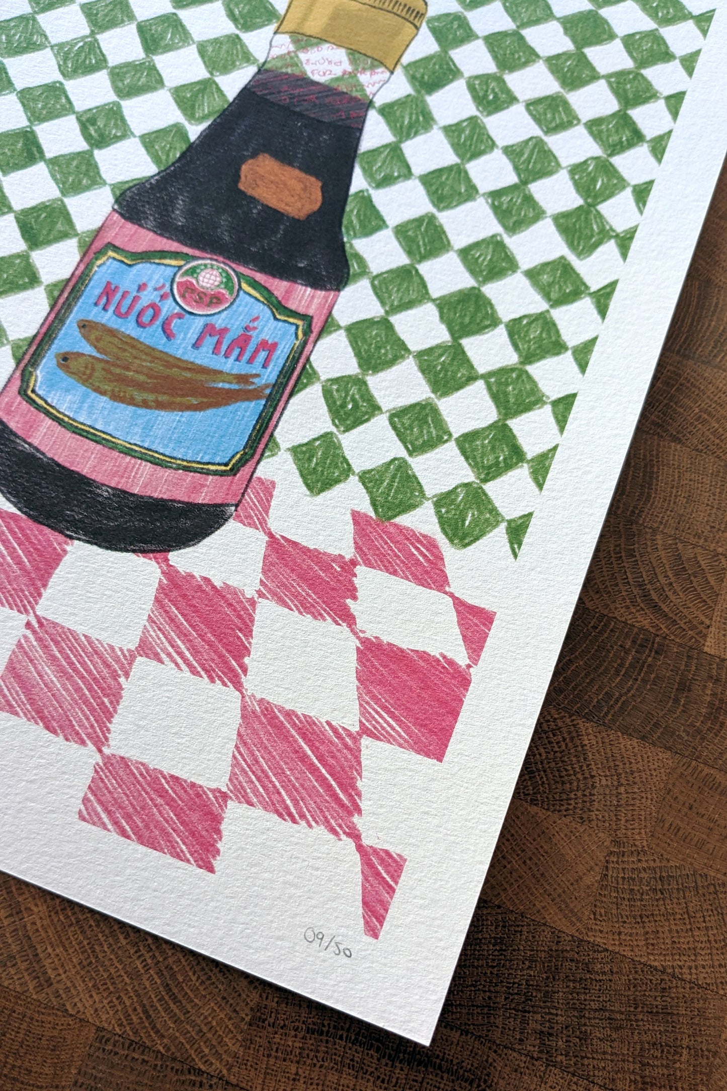 Affiche Nuoc-Mâm – Illustration Vintage & Rétro