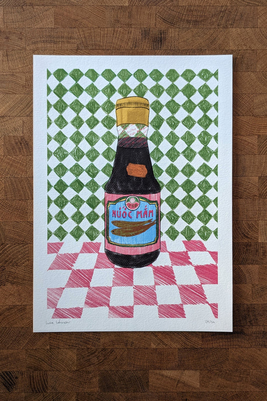 Affiche Nuoc-Mâm – Illustration Vintage & Rétro