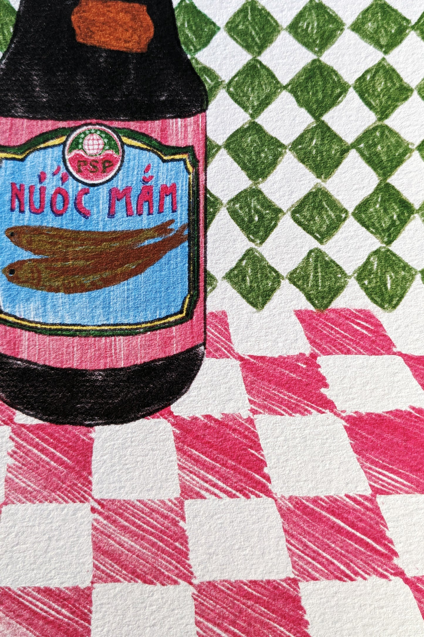Affiche Nuoc-Mâm – Illustration Vintage & Rétro