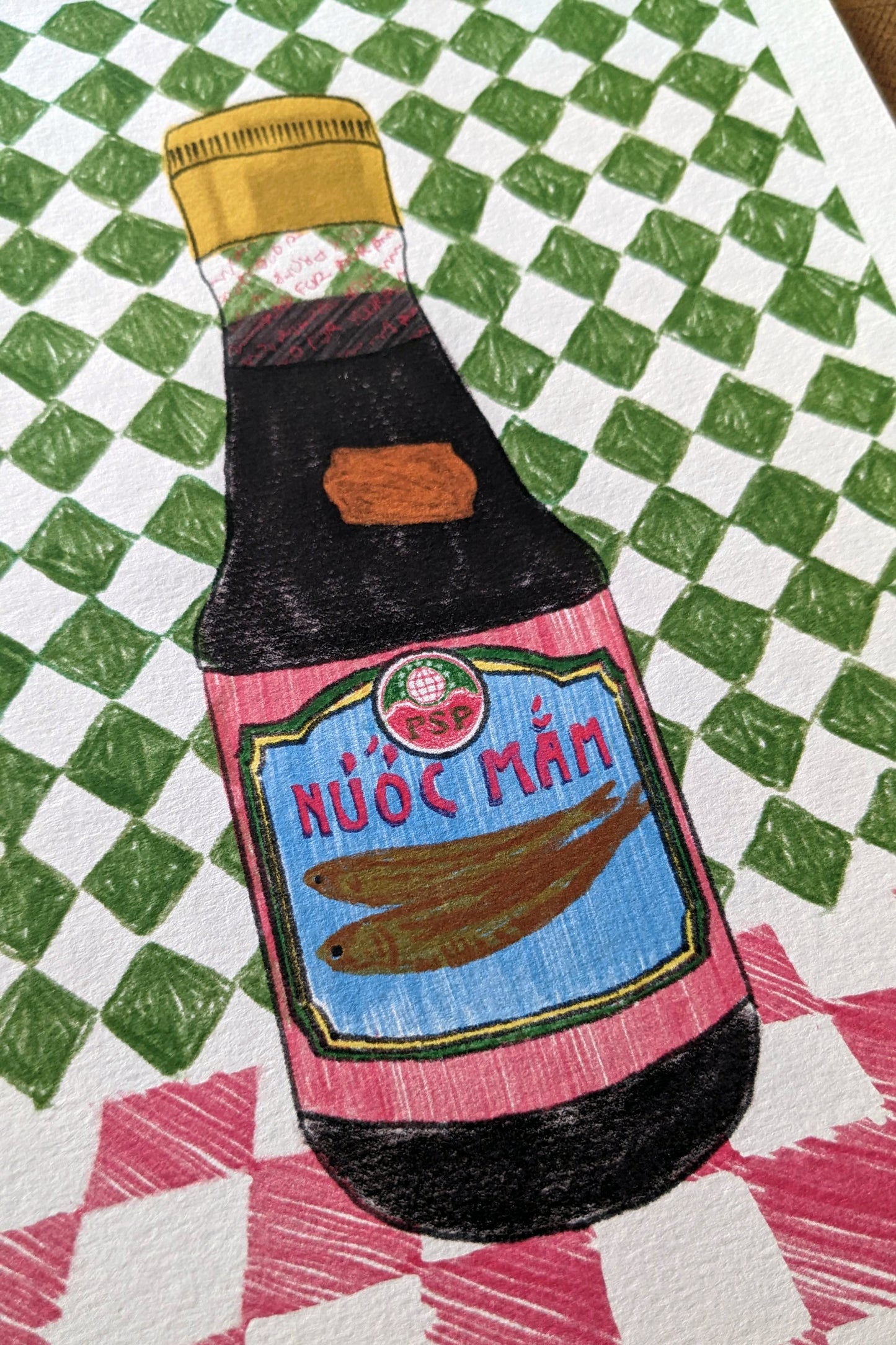 Affiche Nuoc-Mâm – Illustration Vintage & Rétro