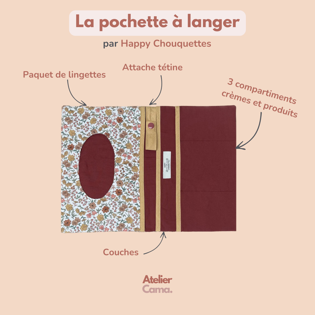 Pochette à langer nomade | Coton Oeko-Tex®