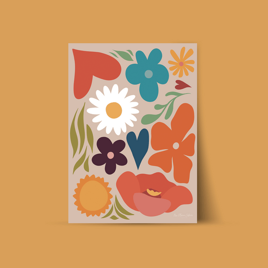 Affiche "Des fleurs et des couleurs"